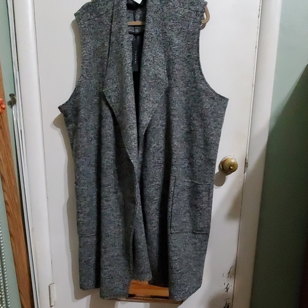 Tahari Long Vest